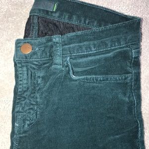 J brand green corduroy